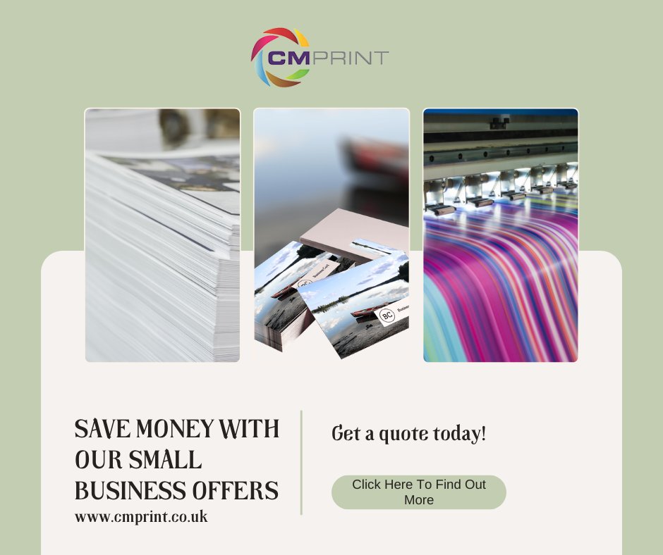 Offers available for a limited time only!!

Click here to see our money saving business packages cmprint.co.uk/print-offers/

Need a custom package? Call us on 01273 420983 to discuss your requirements!

#cmprint #brightonprinters #businessoffers