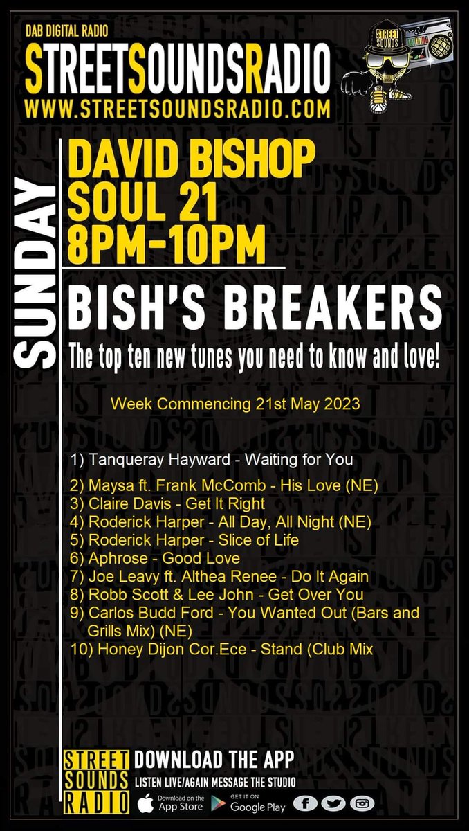 Tanqueray Hayward (@mstqmusic) on Twitter photo Thank you so much <a href="/streetsoundsrad/">Street Sounds Radio</a> for the top spot honor for the second week in a row!!! 🖤💛🖤💛
Download Waiting for You today!!!!!
mstqmusic.com/ms_song/waitin… Thank you so much <a href="/streetsoundsrad/">Street Sounds Radio</a> for the top spot honor for the second week in a row!!! 🖤💛🖤💛
Download Waiting for You today!!!!!
mstqmusic.com/ms_song/waitin…