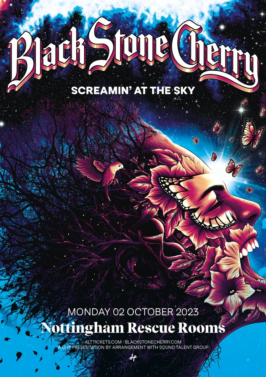 #RT <a href="/rescuerooms/">Rescue Rooms</a>: Rock band <a href="/blkstonecherry/">Black Stone Cherry</a> are coming to Rescue Rooms in October, their new album 'Screamin' At The Sky' is out September 29th.

🎟️ Tickets available Friday, 10am. Set a reminder at bit.ly/3Iyhm3f