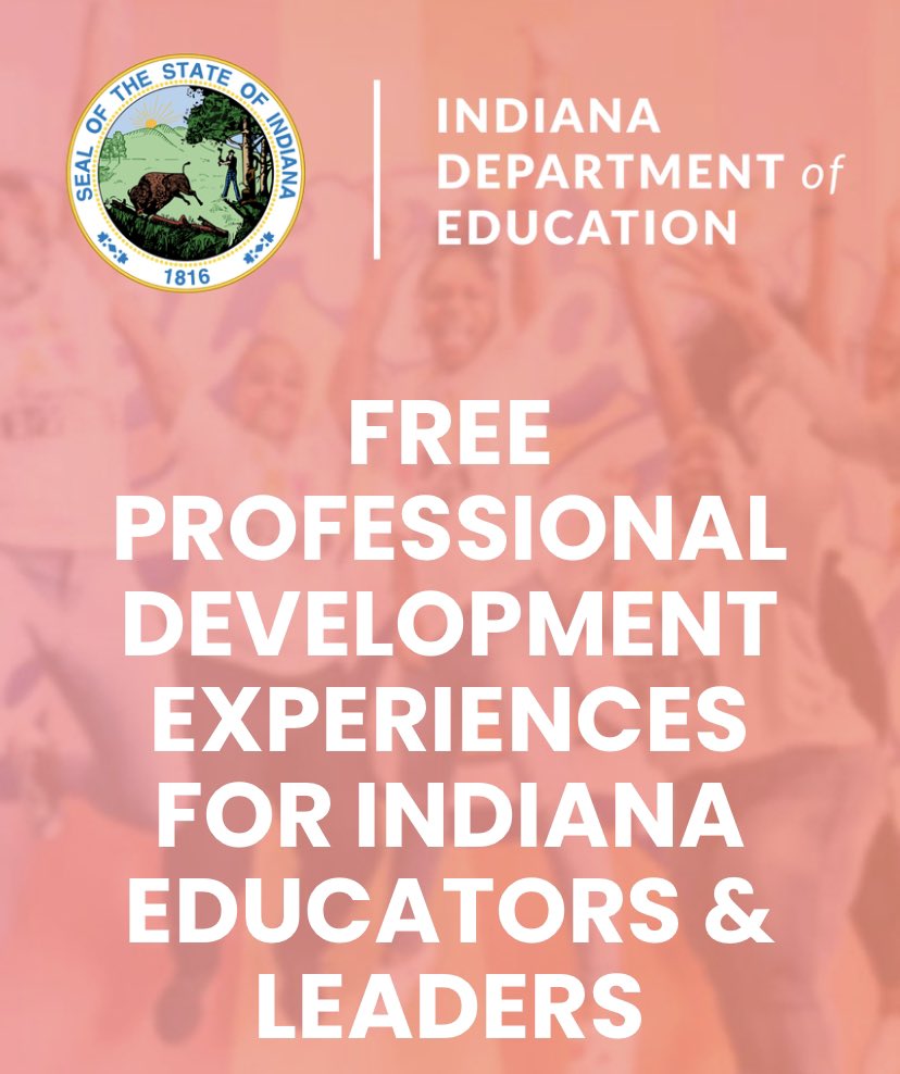 IDOE and Get Your Teach On offer four free conferences at locations throughout IN this summer! Educators will attend two days from 8:30 a.m. to 4 p.m. ET each day. Leaders will attend one day from 8:30 a.m. to 4 p.m. ET. getyourteachon.com/indiana