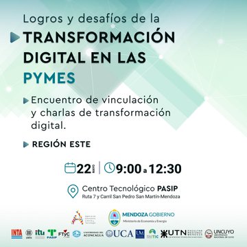 ProduccionMza's tweet photo. #Gestión #Mendoza
¡Atención! En breve estaremos en #PASIP para compartir el Encuentro de Vinculación y charla de herramientas tecnológicas ¿Nos acompañan? Ingresen en https://t.co/N6MzG4AWkg para inscribirse https://t.co/eosmuT1FyA