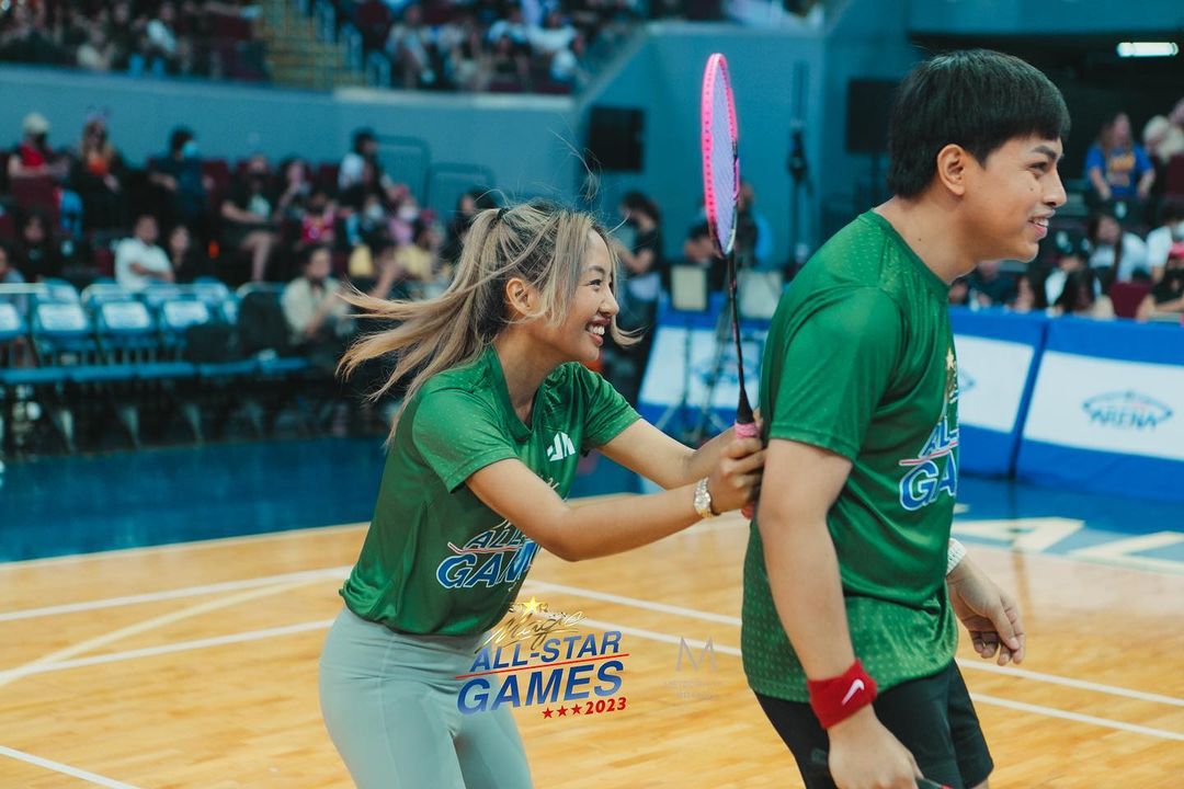 starhuntabscbn's tweet photo. LOOK: Star Hunt badminton artists at yesterday's All-Star Games 2023! ️🏸 https://t.co/qZlELWDu2F