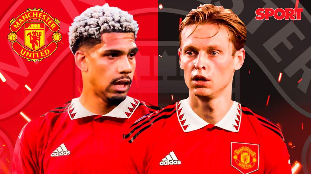 sport's tweet photo. 🔵🔴 | #FCB

⚠️ El United amenaza al Barça por De Jong y Araújo

💰 Ten Hag dispondría de 400M€ para fichar 

📋 La lista de incorporaciones que manejan es de ensueño y van a por todas

🔍 De Jong y Araújo, en el foco 

https://t.co/DoBr4M10zY https://t.co/9dku7fy8g5