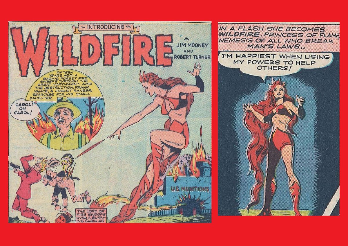 HeroesUnited_4's tweet photo. @IntoWeird August 1941-#Wildfire, Princess of Flame, appeared in #QualityComics #SmashComics Issue #25 in 1941 through Issue #37. Wildfire Carol Vance was orphaned in forest fire, but given power to create #flame, fly https://t.co/KwVscVip7F