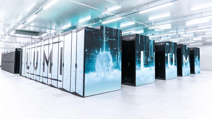 The LUMI #supercomputer has been ranked the third fastest supercomputer in the world and the fastest in Europe🏆

On the Green 500 list, @LUMIhpc claimed the seventh spot 👏 

👉 ow.ly/EXKl50Ot83I @CSCfi @ISChpc #goodnewsfromfinland #ISC23 #finland #supercomputers