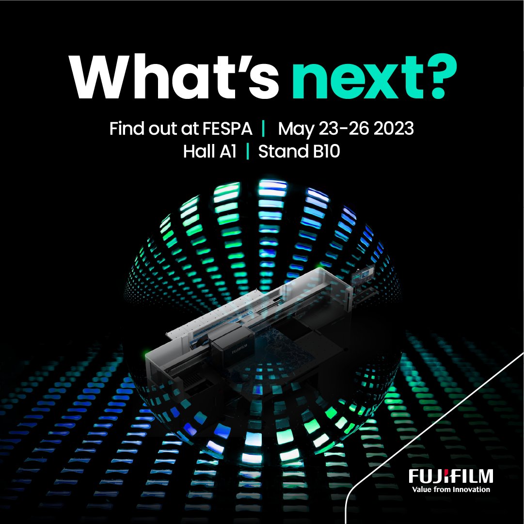 On your way to FESPA 2023? 

Make sure you experience the multi-award-winning Fujifilm Acuity range. Dedicated flatbeds, ultra-high quality superwide machines and a growing range of hybrid platforms all dedicated to high performance production.

print-emea.fujifilm.com/fespa23/
#FESPA2023