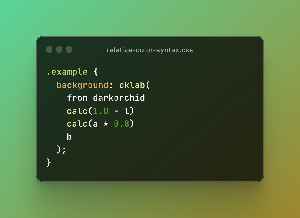 css_tools_'s tweet image. #PostCSS Preset Env now has support for relative color syntax 🎉
Read all about it : preset-env.cssdb.org/blog/postcss-r…