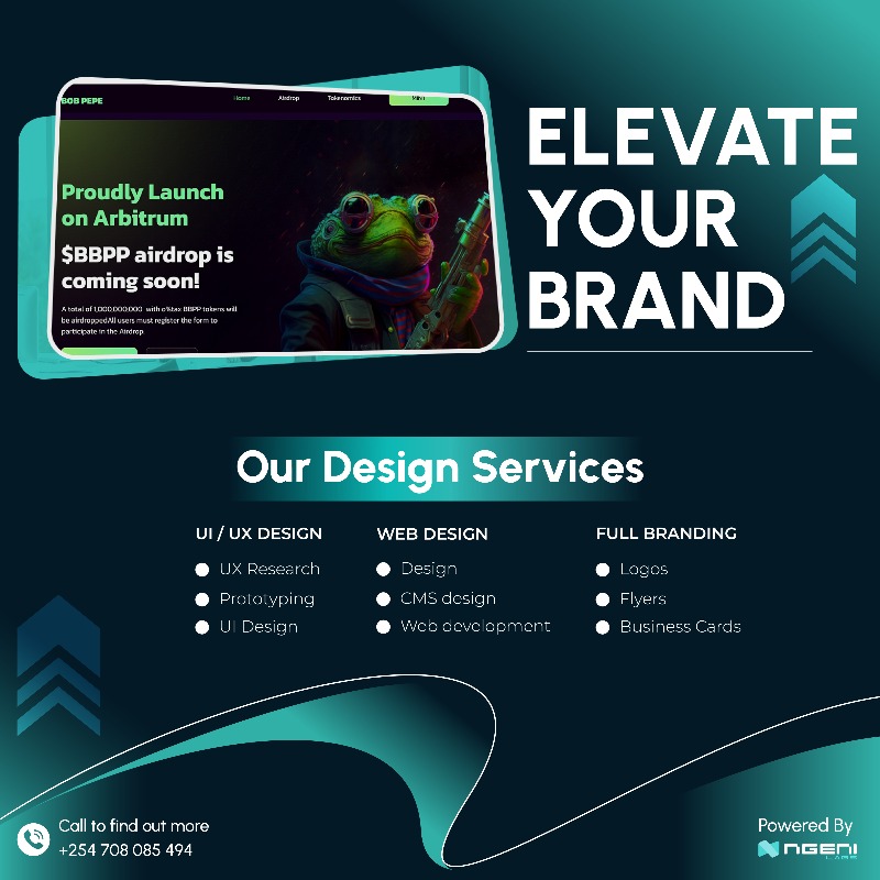 Need a new logo? Website? UI/UX Design? We've got you covered.

Elevate your design with NGENI LABs🚀Let's transform your vision into reality.

Visit ngeni.io to learn more and book a consultation.

 #DesignServices #Branding #UIUX #WebsiteDesign #graphicdesign