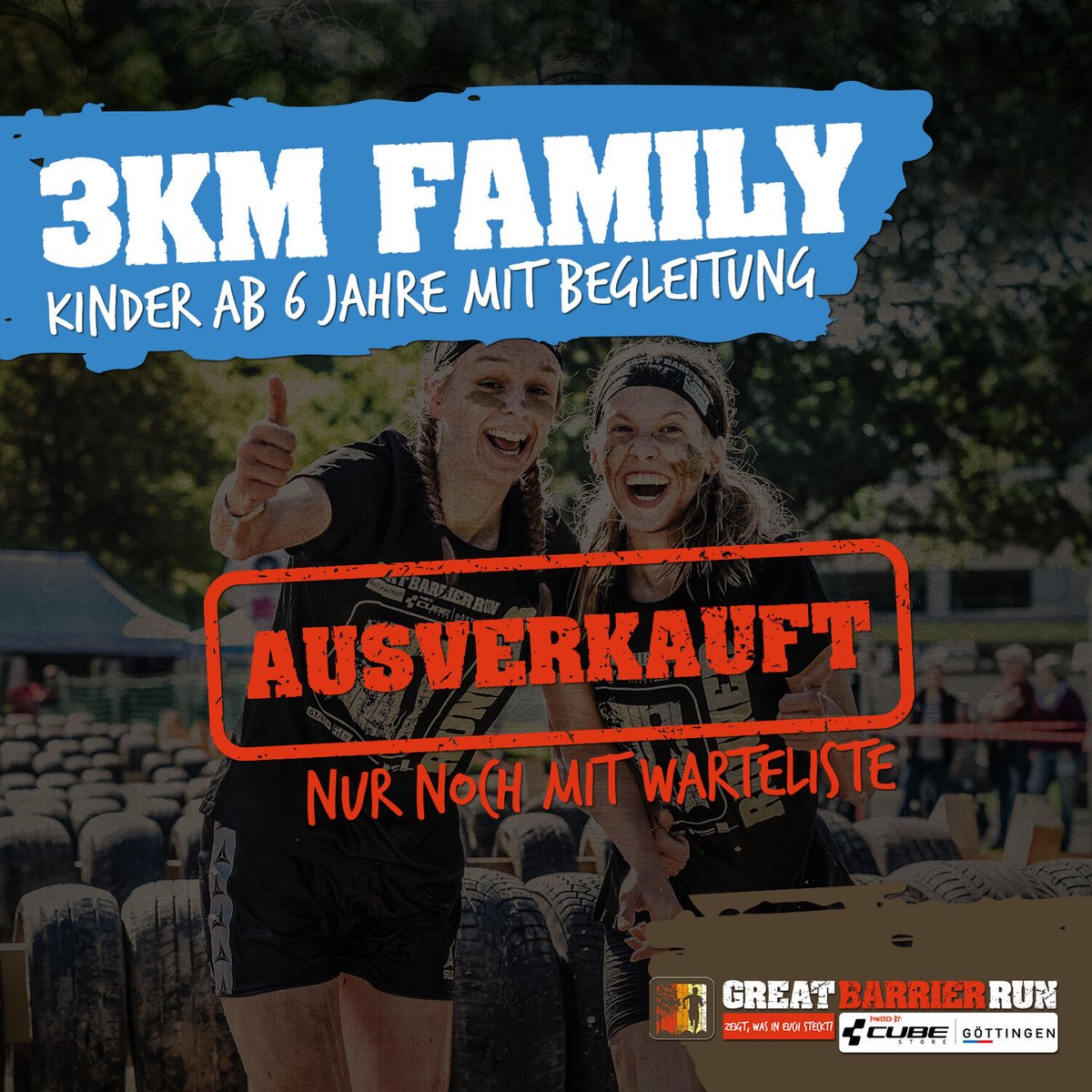 +++ Die Sparkassen Göttingen Family Edition beim Great Barrier Run ist ausverkauft +++

Unfassbare 3,5 Monate vor Start des Great Barrier Run ist die Sparkasse Göttingen Family Edition ausverkauft – so früh wie noch nie! 🔥🔥
