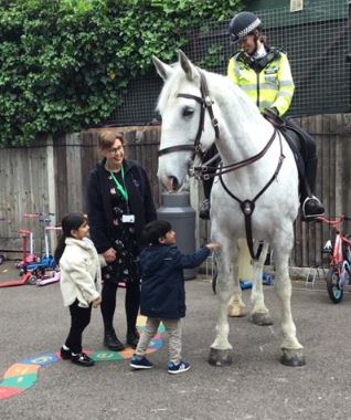 It's World of Work Week at Wellington, where we are finding out all about the different jobs people do. Today we have visits from a dentist, gardener, restaurant worker and the police horses.
