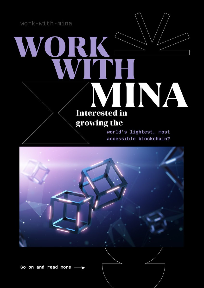 monsterindigo1's tweet photo. Start working with @MinaProtocol right now! 
👉https://t.co/UC2Wi9VOwY https://t.co/kk9SpAXNe5