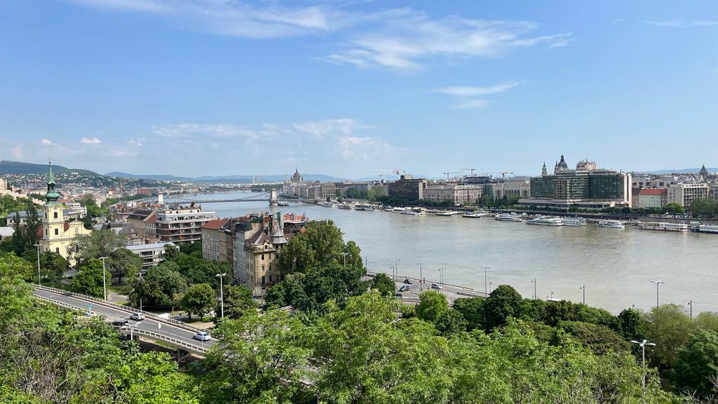 A view of beautiful Budapest from Gellert Hill - well worth the short hike @RiverVoyages #cruise #city