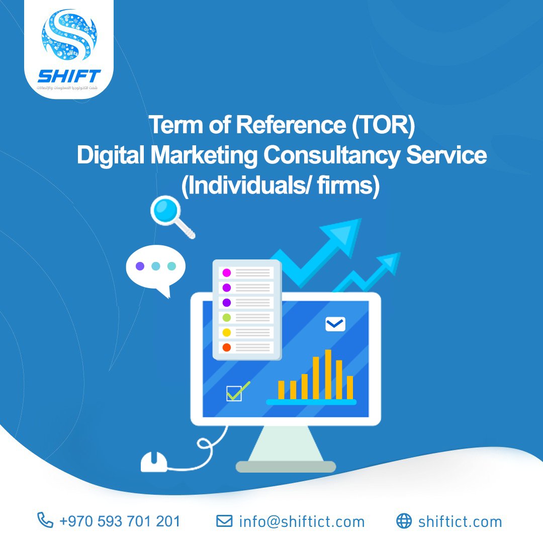 shiftictcom's tweet photo. Shift-ICT Company is seeking a Digital Marketing Consultant service.
✅For more details:
https://t.co/NqY0Vks1Pt
✅Deadline:
Offers must be submitted no later than 3:00 PM, on Thursday 25/5/2023 by email to: info@shiftict.com
#shiftict #digitalmarketing https://t.co/JPTrAcpkUd