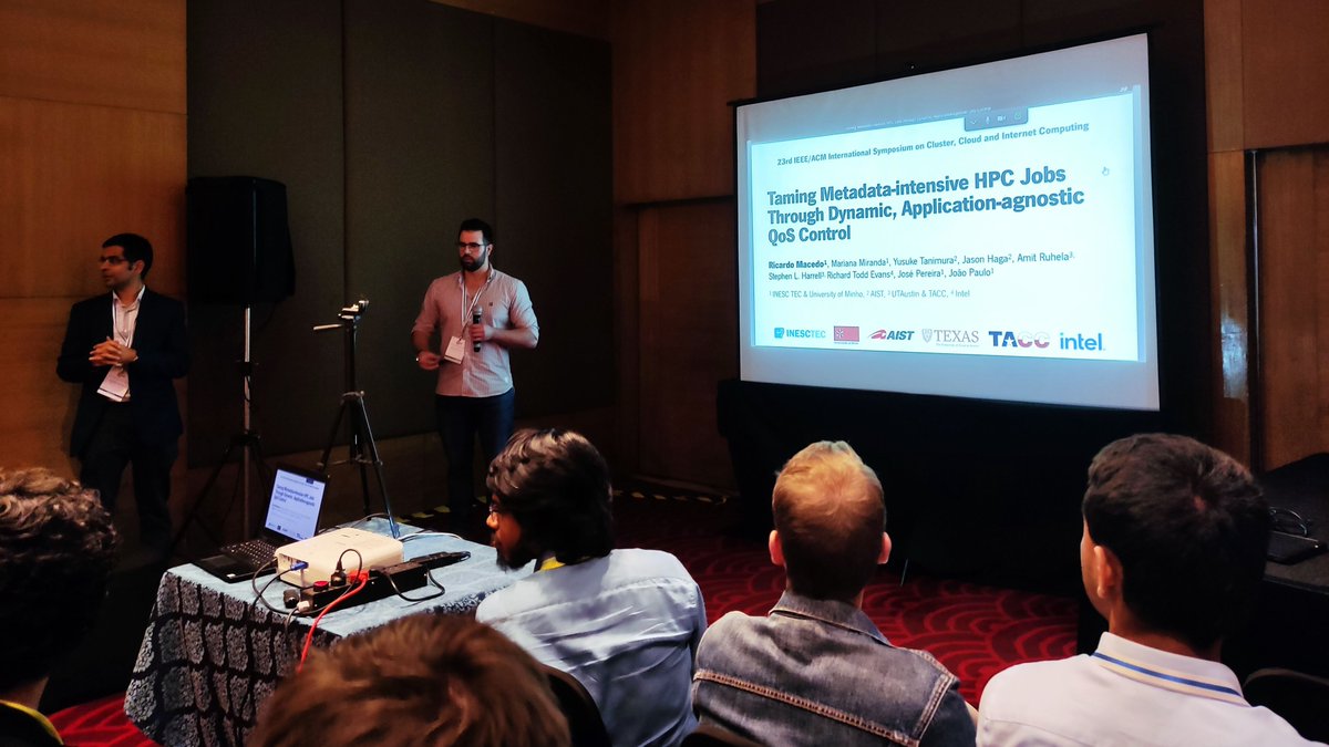 bighpcproject's tweet photo. ✈️ Our partners Mariana Miranda and Ricardo Macedo, from @INESCTEC , attended the CCGrid 2023, which took place in Bangalore, India. They presented their work completed under the #BigHPC Project 💡 
Know more here ➡️ https://t.co/9IFR76XAG0 https://t.co/c85bjhIP7q
