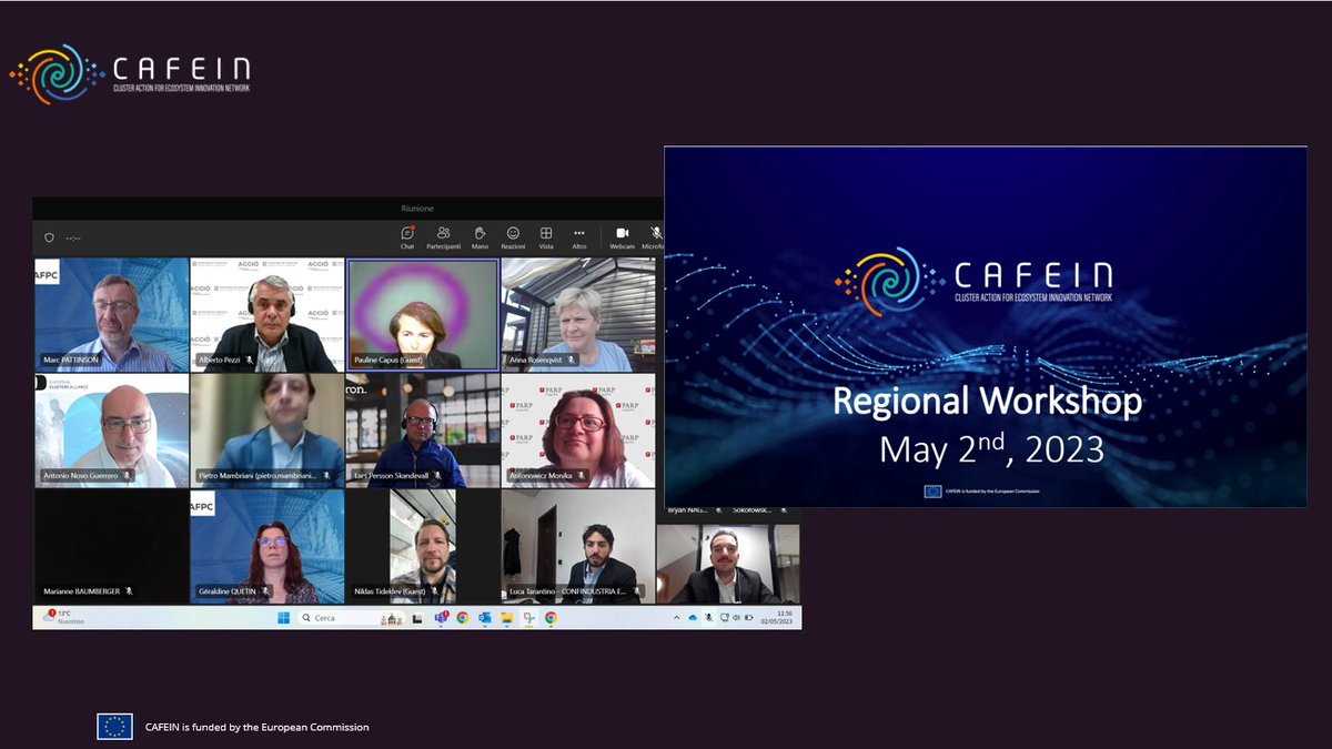 On May 2nd, CAFEIN successfully hosted its first workshop on regional ecosystems that offered an  an understanding of how green industrial transition is supported in the partners countries.

👉 Click the link and find out the 9 identified lessons : lnkd.in/dKJxMR7f