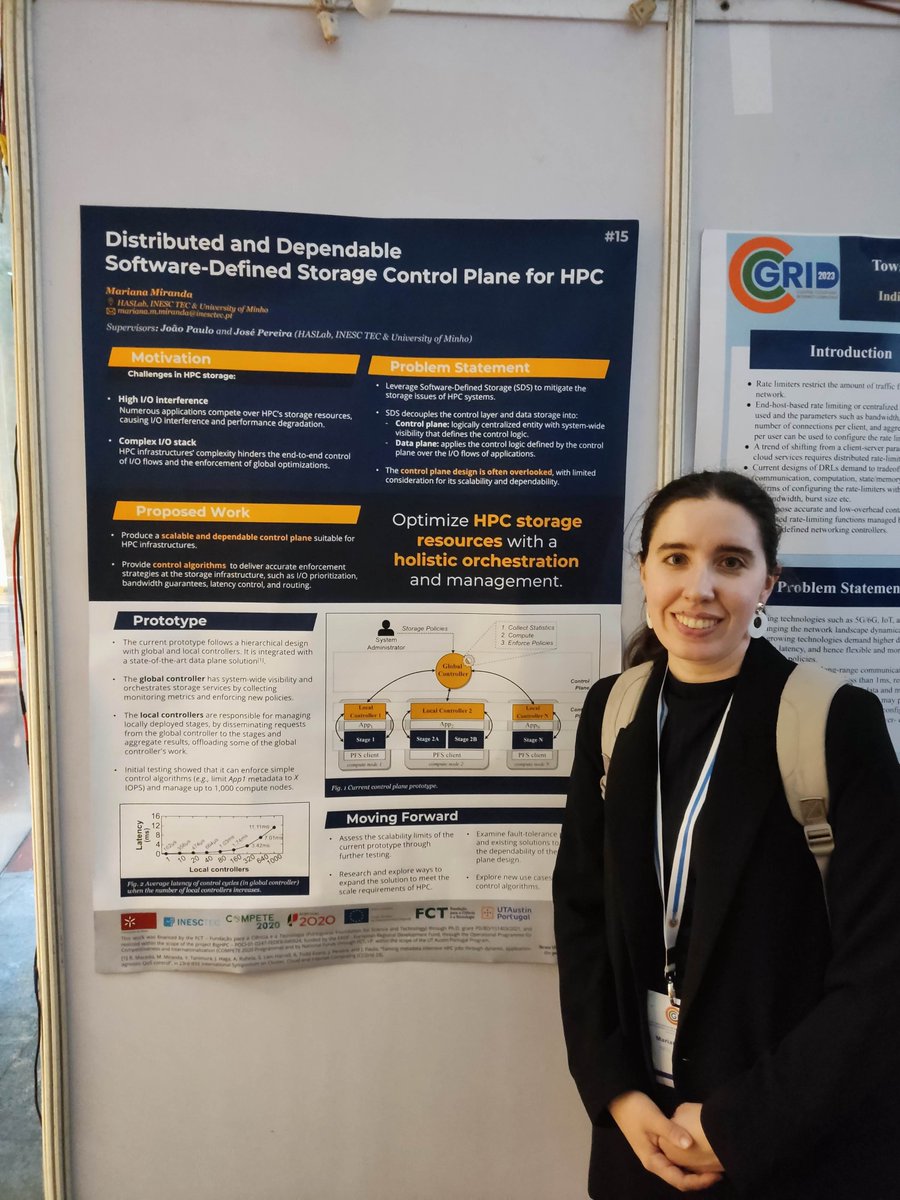 bighpcproject's tweet photo. ✈️ Our partners Mariana Miranda and Ricardo Macedo, from @INESCTEC , attended the CCGrid 2023, which took place in Bangalore, India. They presented their work completed under the #BigHPC Project 💡 
Know more here ➡️ https://t.co/9IFR76XAG0 https://t.co/c85bjhIP7q