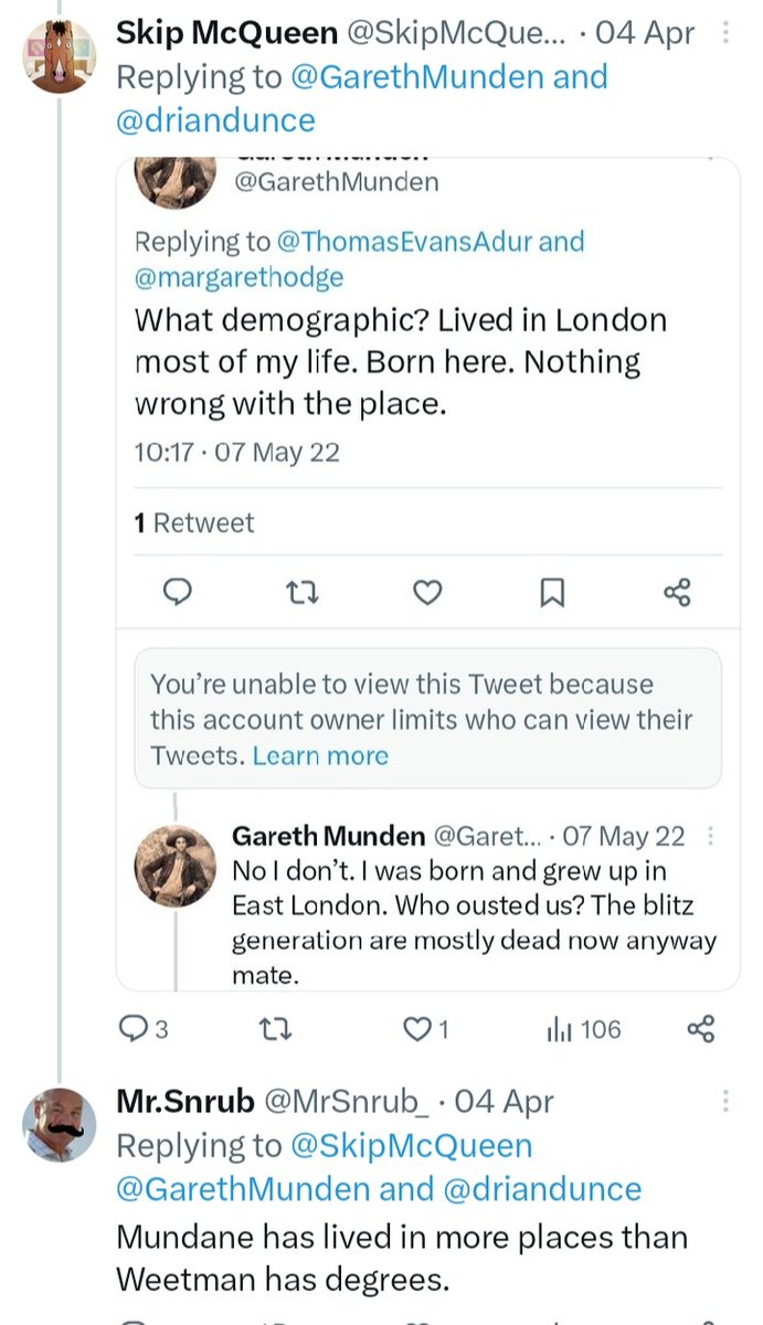 @supertankiii @GarethMunden @Porlocking @wesstreeting So he's lived in East London, Archway in the 90s but also Manchester throughout the 90s. and 5 minutes from Islington North.