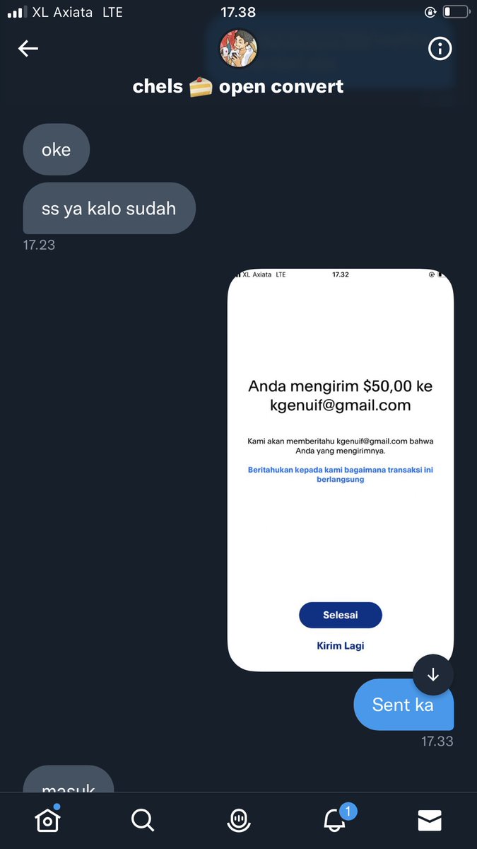 YAALLAH DITIPU $50 GEMETER GIMANA INI😭

#ZonaBA #zonaBU #CV 
Tag: paypal idr usd
Tolong bantu rt guys🥲💔