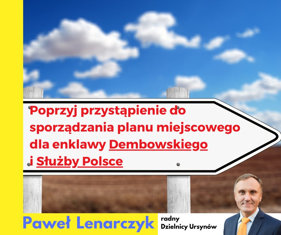PawelLenarczyk's tweet image. Uwaga #Dembowskiego #SłużbyPolsce potrzebne Państwa wsparcie, aby zawalczyć o miejscowy plan. Bez Państwa to się nie uda. Pomożecie?

lenarczyk.pl/ursynow/tak-dl…