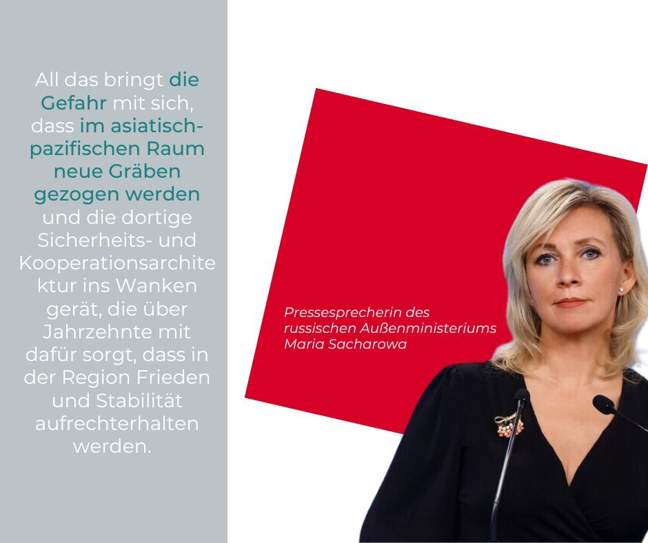 UkraineKriegDE's tweet photo. 🇷🇺 Die Pressesprecherin des Russischen Außenministeriums Maria Sacharowa teilt mit: 

▪️Die Gruppe der Sieben hat ihr internationales Ansehen zum jetzigen Zeitpunkt komplett eingebüßt. Die G7-Staaten sind damit beschäftigt, in den internationalen Beziehungen Trennlinien zu z… https://t.co/pRUPhODBYA