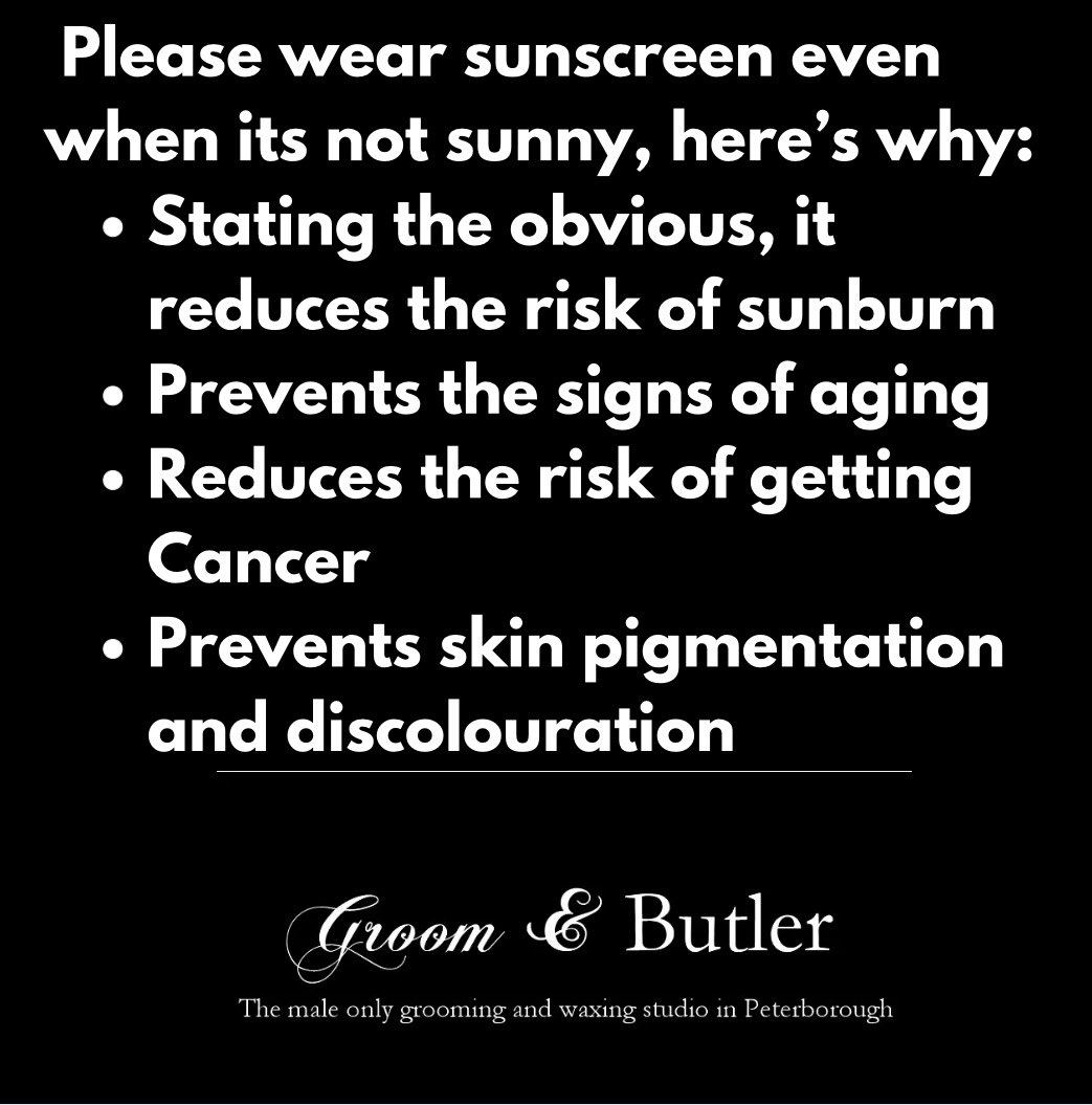 GroomandButler's tweet photo. Sunburn advice……. https://t.co/Vze1em4j87