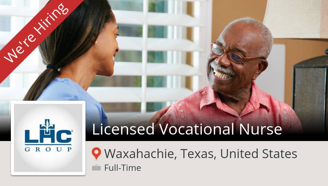 M_D_Recruiter's tweet photo. #LHCGroup is hiring a #Licensed Vocational #Nurse in #Waxahachie, apply now! #job https://t.co/sNJYSRa2QL https://t.co/ybj9r8Q0Lu