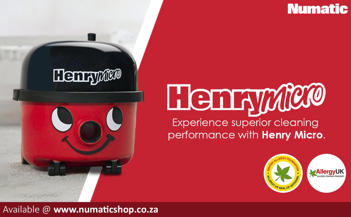 #HenryMicro #Henry #MicroFilter #PowerfulSuction #CleanHome #EfficientCleaning #ReliableVacuum #PetHair #EasyToUseVaccum #NumaticSA #Numatic