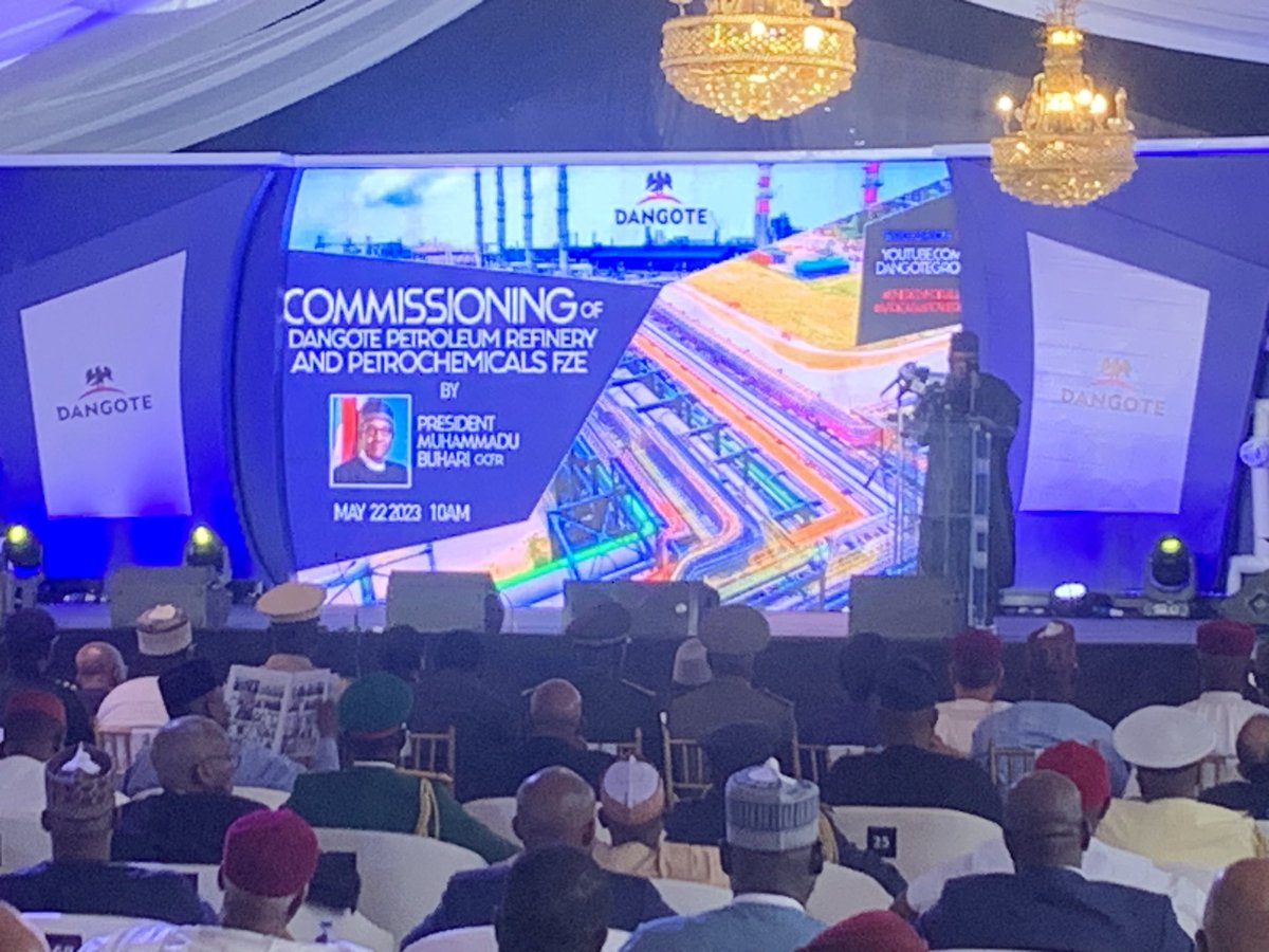 “Beyond today’s ceremony, our first goal is to ramp up production of the various products to ensure that within this year, we are able to fully satisfy the nation’s demand for quality products” - Aliko Dangote 
#DangoteRefinery #EnergyForAll #AfricaEmpowered