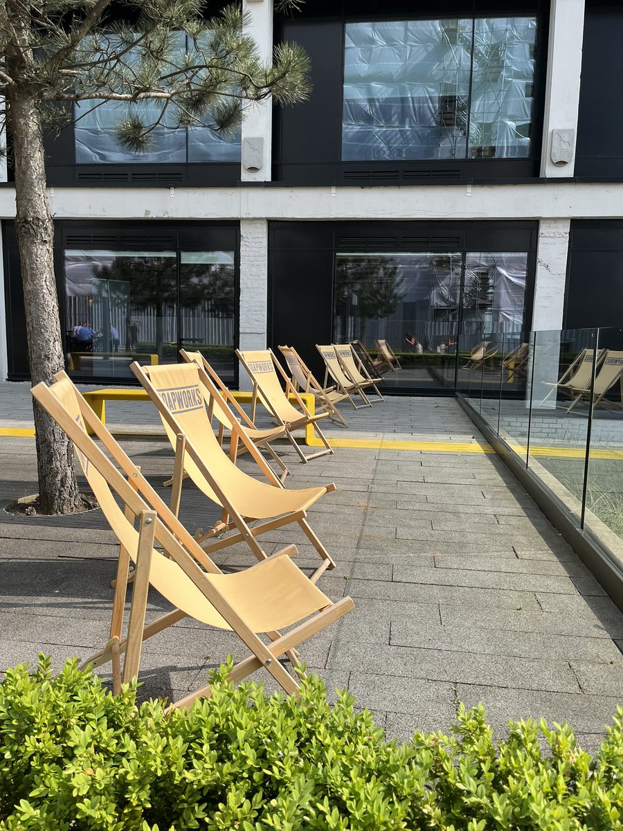 TheSoapworks's tweet photo. Summer’s coming at the Soapworks 😍
 
The patio is fully open and ready for our first BBQ of the year this Wednesday 🌭🍔

#summer2023 #sunnyday #sunny #deckchairs #soapworks https://t.co/QQGkzcaS8f