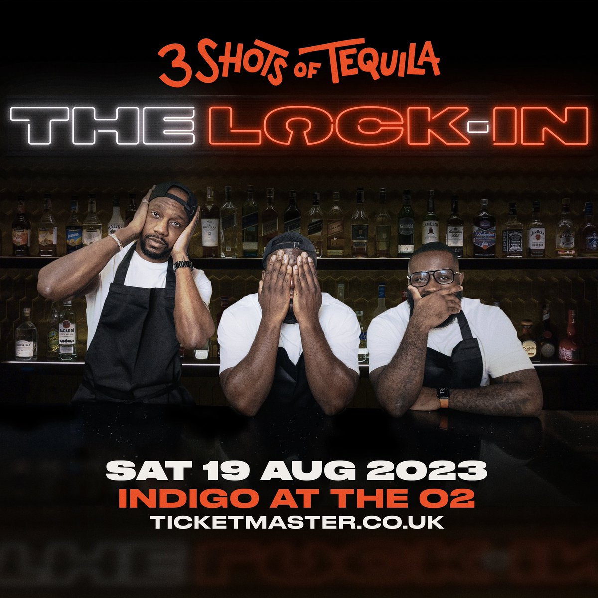 thisis3shots's tweet image. The lads are back on stage for another London live show! 

The Lock-In 🔒

Sat 19th August at Indigo @ The O2. 

Pre Sale - Wed 24th May
General Sale - Fri 26th May

Tickets will be available via

Ticketmaster, AXS &amp;amp; Shoobs.

Set your alarms ⏰😊 #3ShotsOfTequila