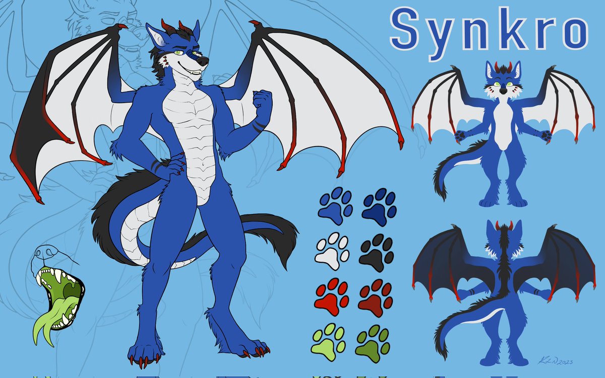 JDMWolf2's tweet photo. Finally got my fursona made, super happy how bit came out, ref sheet made by SneakyLion thank you so much https://t.co/MXYs9y7pj0
