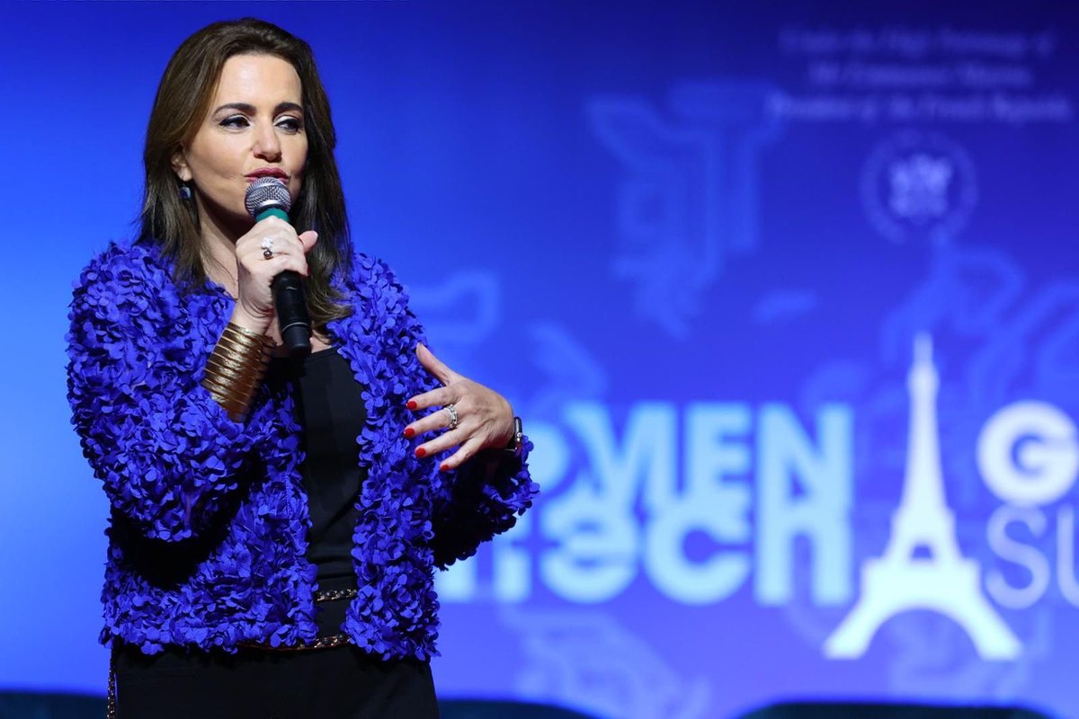 carolinecodsi's tweet photo. Wow! Amazing atmosphere in Paris @WomenInTechOrg 
Energy and enthusiasm very palpable. Thx to all amazing speakers, panelists, attendees from all over the world!
And thx to my co-MCee @dsavage_1984 and the one and only @AyumiMooreAoki who built this incredibly impactful movement! https://t.co/BKDy9Vacg1