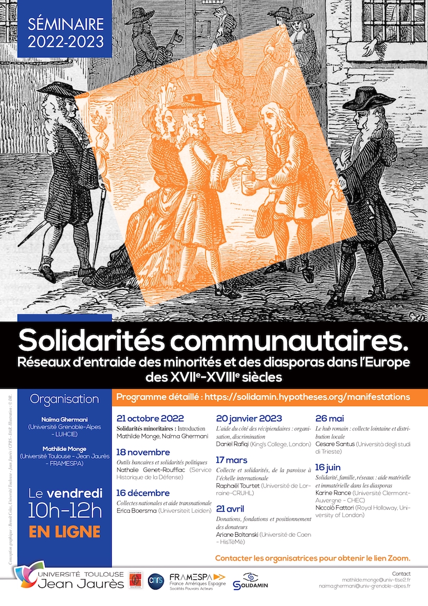 MongeMathilde's tweet photo. Vendredi à 10 h, @cesare_santus évoquera le hub romain : Accueil, assistance et contrôle des chrétiens d’Orient à Rome (XVIe-XVIIIe siècles) au #séminaire #ANR #solidamin, @Framespa5136 en ligne. Venez nombreux ! https://t.co/dhCFz6XrQz