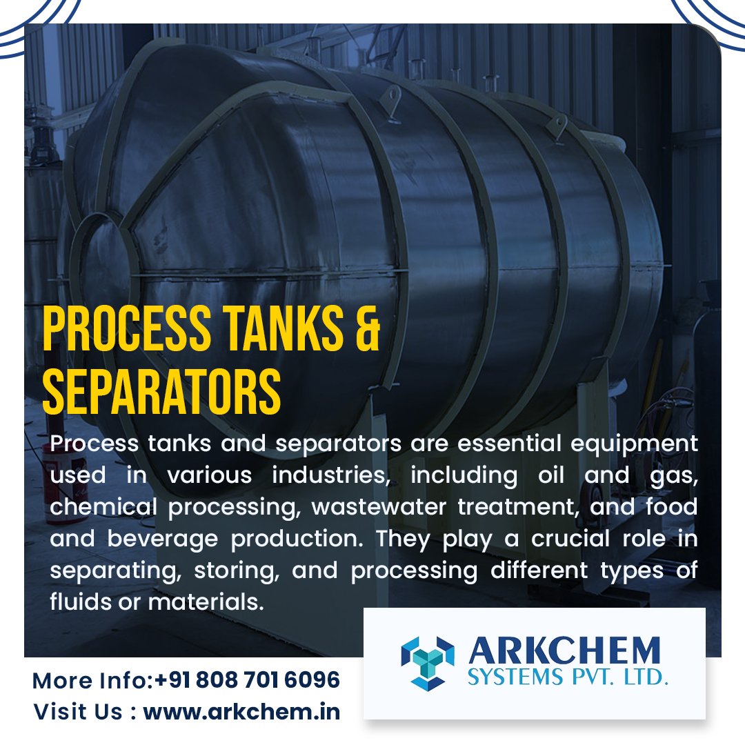 arkchemsystems's tweet image. Optimize Your Process: High-performance Tanks and Separators at Your Service.

Contact us arkchem.in

#arkchemsystems #turnkeysystems #distillationsystems #evaporationsystems #Processengineeringcompany #dryingsystem #extractionsystems #mixingsystem #customizedsystems