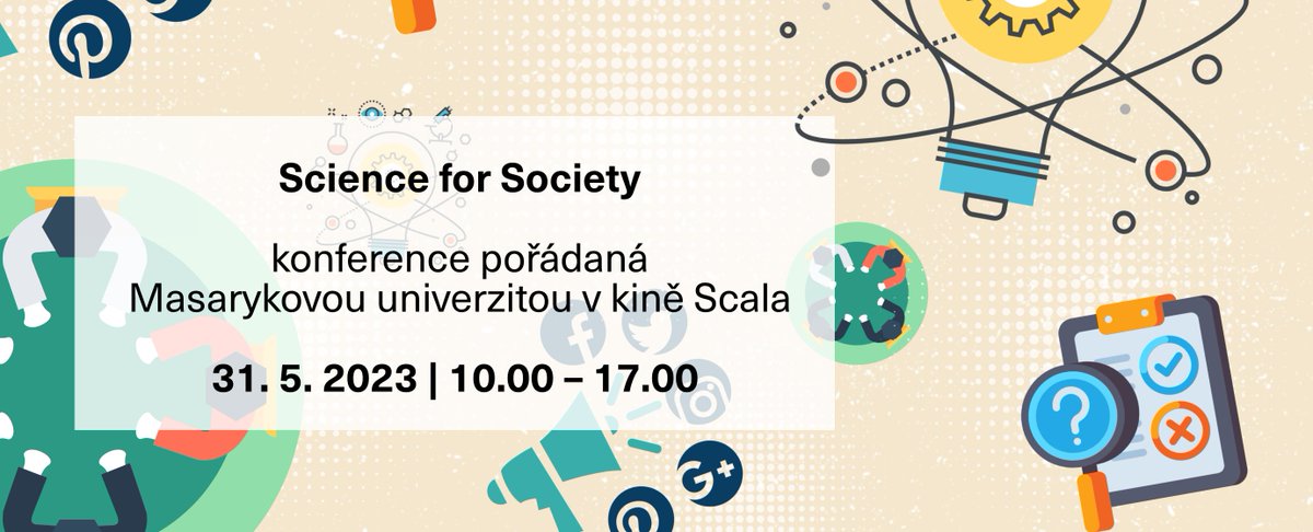 MUNI_Science's tweet photo. O hodnocení vědy se budeme bavit už příští týden ve Scale na konferenci @muni_cz Science for Society. Program je opravdu nabitý!

https://t.co/pOaeIafsRS https://t.co/Cl2aPtrmJB