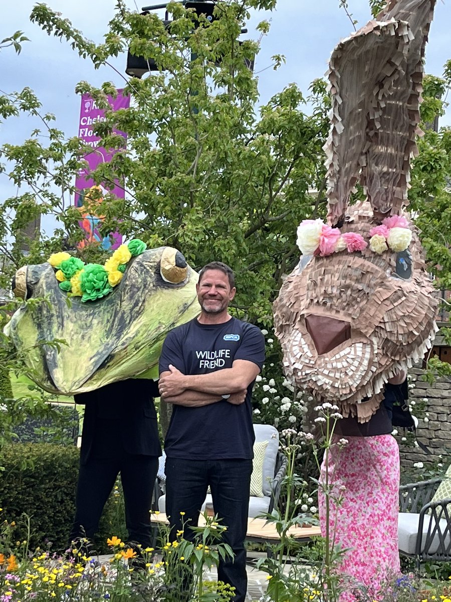 Launching our garden with @SteveBackshall and some wildlife friends.

#wildlifefriend #rspcagarden #rhschelsea #gardensforgoodcauses #wildlifegarden #gardendesigner