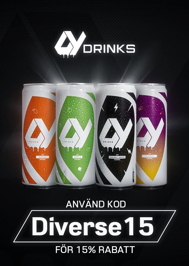 TEAMSOSAEU's tweet photo. En spännande vecka med både Elitserien och @esea matcher väntar. ⚫🔴
Med @oydrinks kan du njuta av både smaken och matcherna 💯
Använd rabattkoden ''DIVERSE15'' och få 15% på hela beställningen.
Är vi taggade? 💥
#Optimizeyourself #DIVERSE #UNITS #CSGO #partnership https://t.co/CH0505EMTk