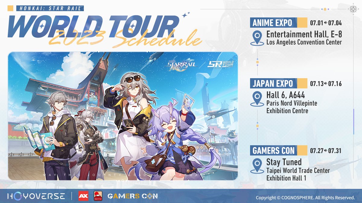 Honkai Star Rail Astral Express Global Tour event: Schedule