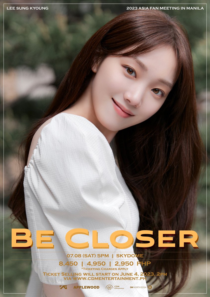 cdmentph's tweet photo. You loved her as Kim Bok-joo, Cha Eun-Jae, & many more of her iconic roles. Now, she's strutting her way back to PH!🧚‍♀️

2023 LEE SUNG KYOUNG ASIA FAN MEETING [BE CLOSER] IN MANILA this 7/8 | 5PM | SKYDOME.

Ticket selling: 6/4 | 2PM | https://t.co/k3IJG2dhqu

Details below.

#BeCLOSERinMNL #LeeSungKyoung