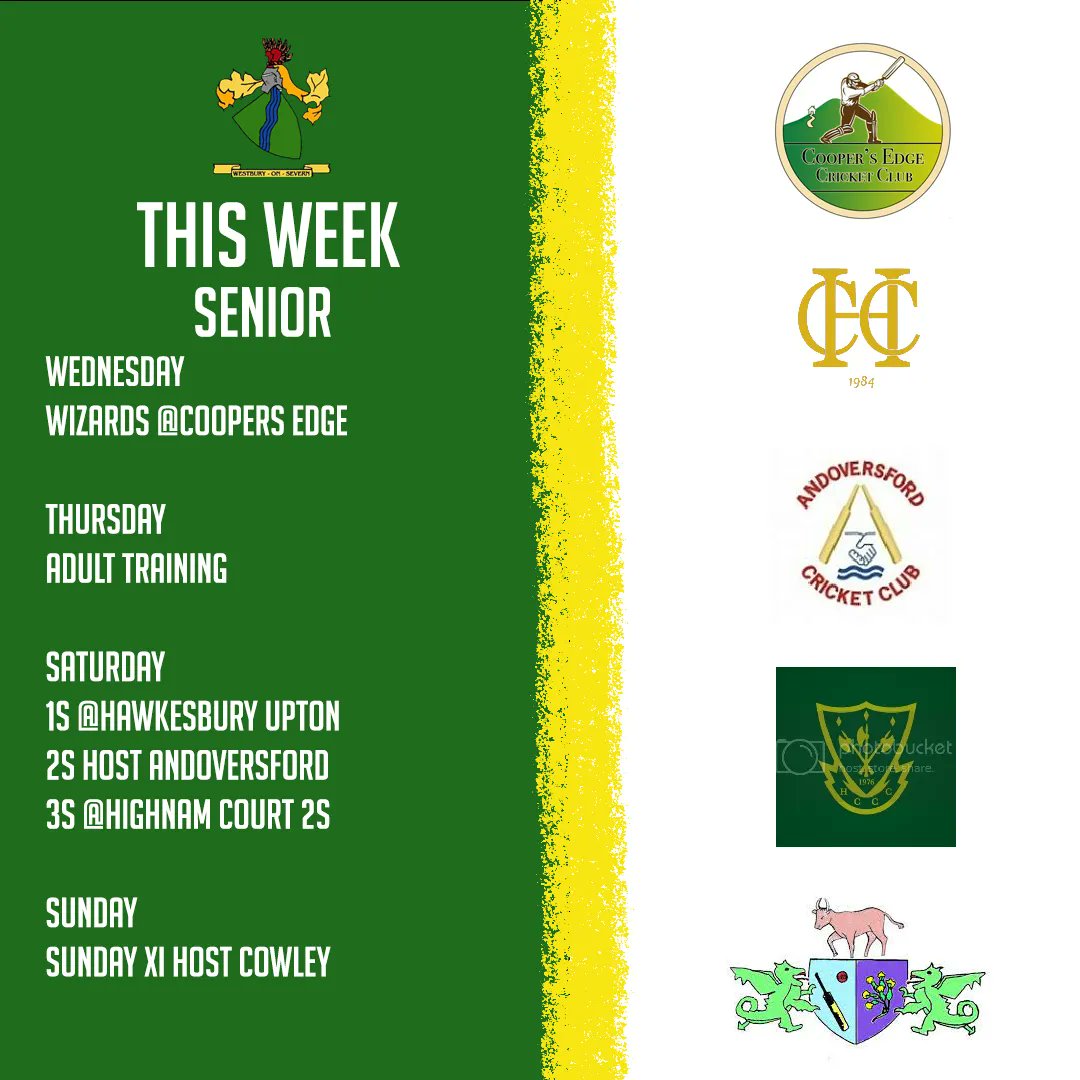 This week at Westbury-On-Severn Cricket Club