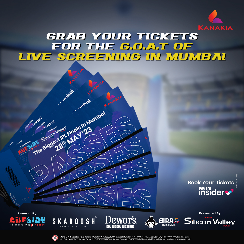 AufSideHotfut's tweet photo. Join the biggest IPL Final viewing party in Mumbai and celebrate the cricket fever with a bang!

Book your tickets today!

Click the link in our Bio 🔗
☎️ - +91 99705 15149

#IPL2023 #IPLFinalScreening #Aufside #Kanakia #KanakiaGroup #SiliconValley #TheKanakiaStadium https://t.co/t2qrao3VXd