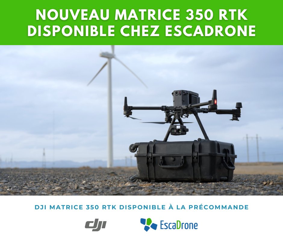❗Nouveauté produit ❗
DJI a dévoilé le Matrice 350 RTK, mise à jour du M300RTK, il ne révolutionne pas la gamme mais apporte son lot de nouveautés bienvenues ⬇️
👉  Nouvelle caméra FPV pour les conditions de faible luminosité
👉  Support de la radiocommande DJI RC Plus
👉  ...