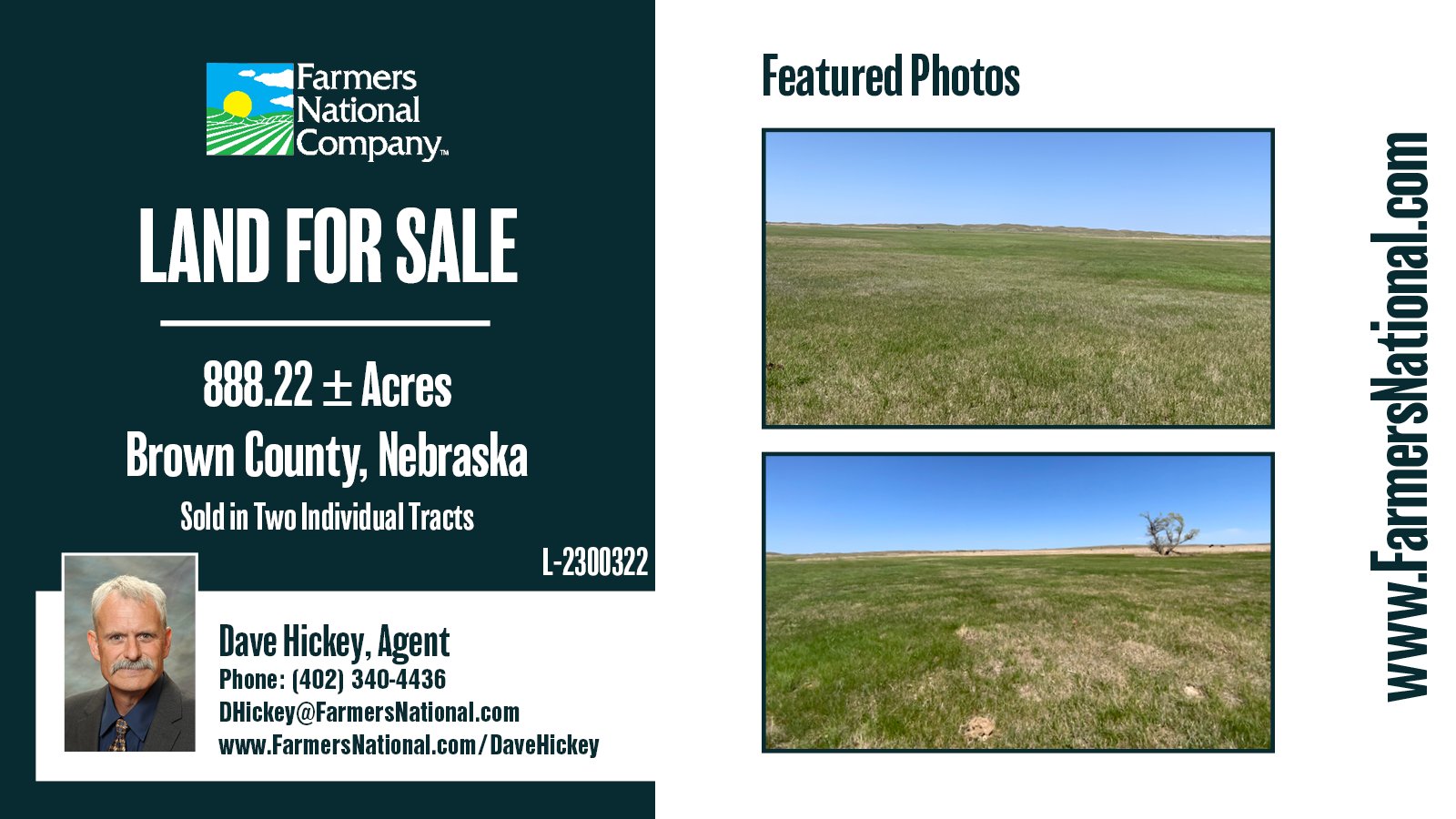 Farmers National Company on Twitter "Land For Sale! New listing in Brown County, Nebraska. 888.