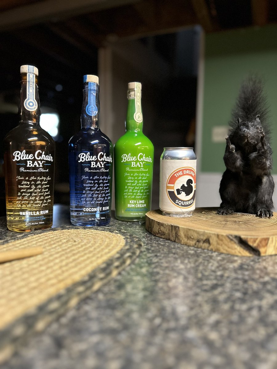 DrunkSqrlPod's tweet photo. We enjoyed rum runners in this episode, made with amazing @BlueChairBayRum 
Check them out. They have the best rum products available 🥃
(Photo includes our wonderful producer, Nell Tice) enTICEing Media
#podcast #PodcastAndChill #hulkhogan #bluechairbay https://t.co/LomnsLj7Am
