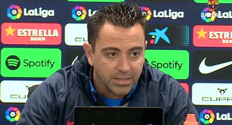 🔴🎙️XAVI:

❌ "Que sigan pasando estas cosas en 2023 es triste y lamentable".

👏"Aquí no hay escudos, se trata de personas y tenemos que condenar cualquier acto de racismo como el de ayer en Mestalla con Vinicius".