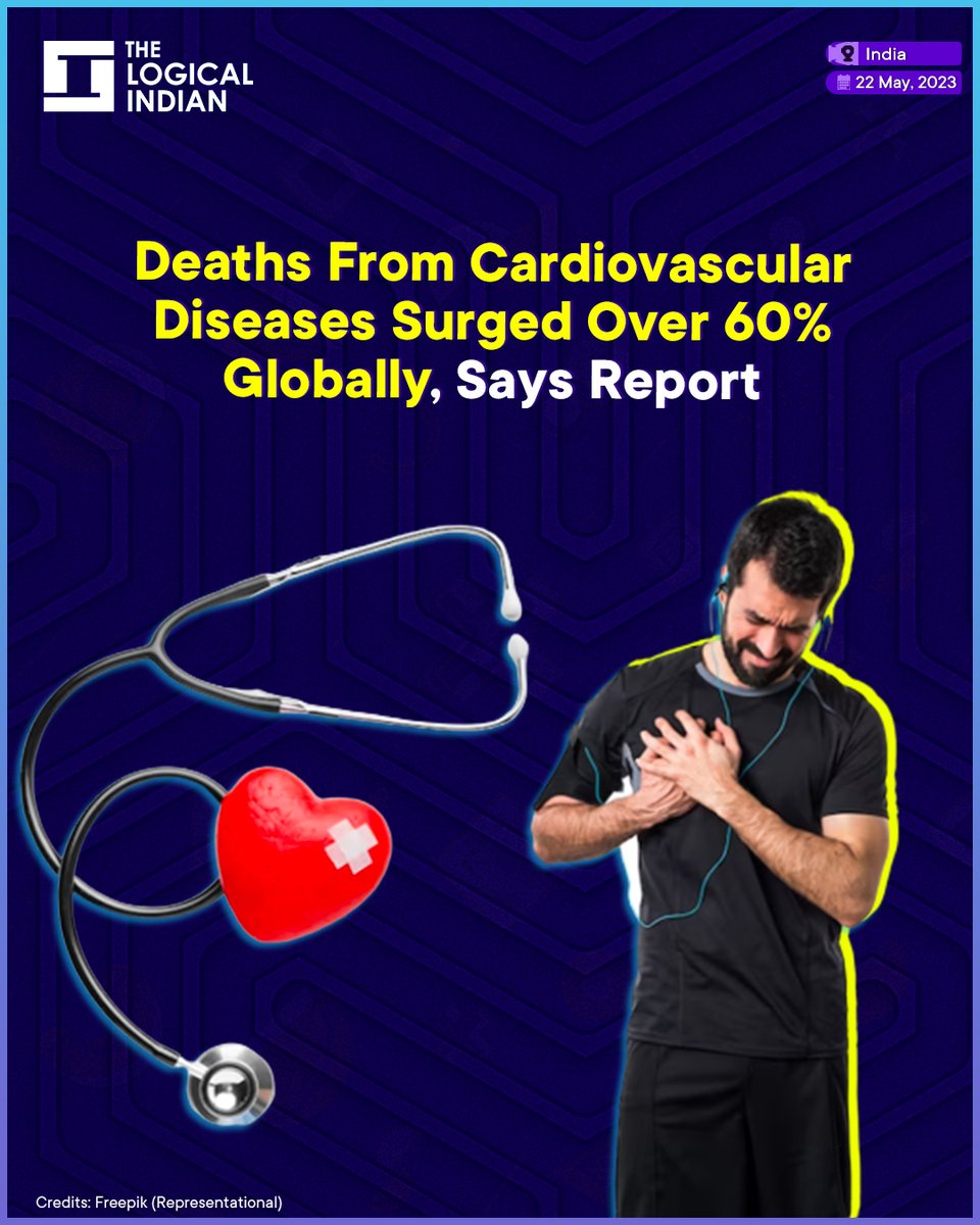 LogicalIndians's tweet photo. A recent report by the World Heart Federation revealed that deaths caused by cardiovascular diseases (CVDs) have increased by 60% globally, from 12.1 million in 1990 to 20.5 million in 2021.
#cardiovasculardiseases #GlobalRATE #Warning https://t.co/qrE0JLfjyZ