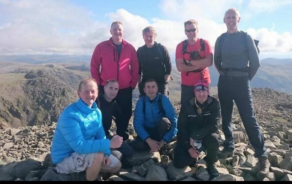 NIFRSOFFICIAL's tweet photo. The 'Four Fools in their Fifties', Noel McKee, Stephen Brown, Craig Bell and Davy Ross are walking the 5 highest peaks in the British Isles this week to raise awareness for mental health in men over the age of 50. (1/4) https://t.co/juwZ2UbBAt