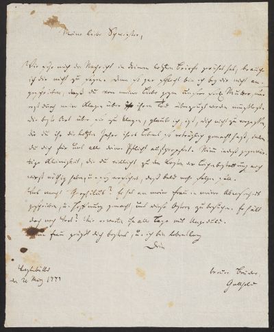 #Neuerwerbung: Originalbrief #Lessing|s! Für rund 28.000 € ging ein Brief des Dichters an seine Schwester jetzt in die Bestände der HAB über. Dank an die GdF für die Übernahme der Kosten! Ein Faksimile ist ab 25.5. im #Lessinghaus zu sehen. bit.ly/3BRmz24