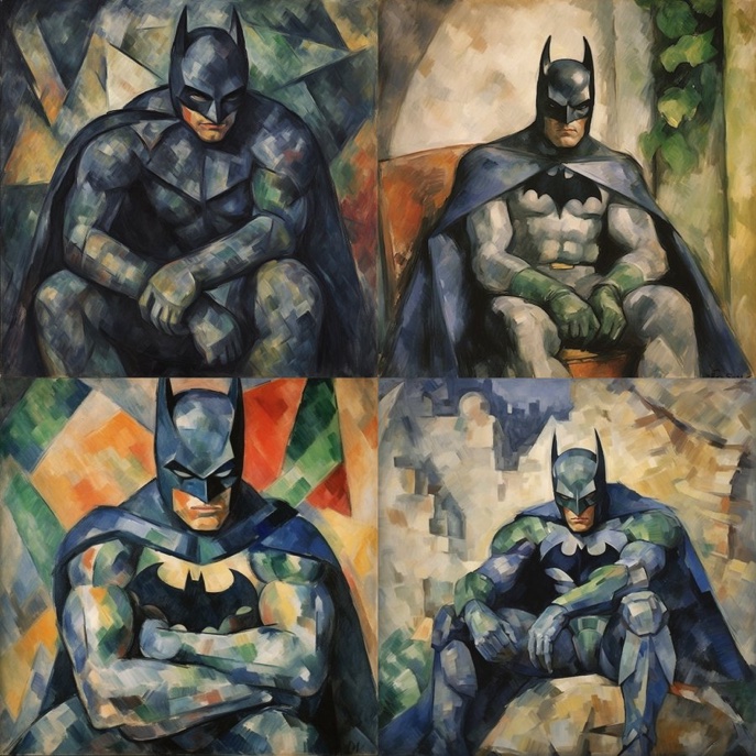 14. #PaulCézanne

With his distinctive, geometric approach to form, #Cezanne might emphasize the structural elements of Batman's suit.