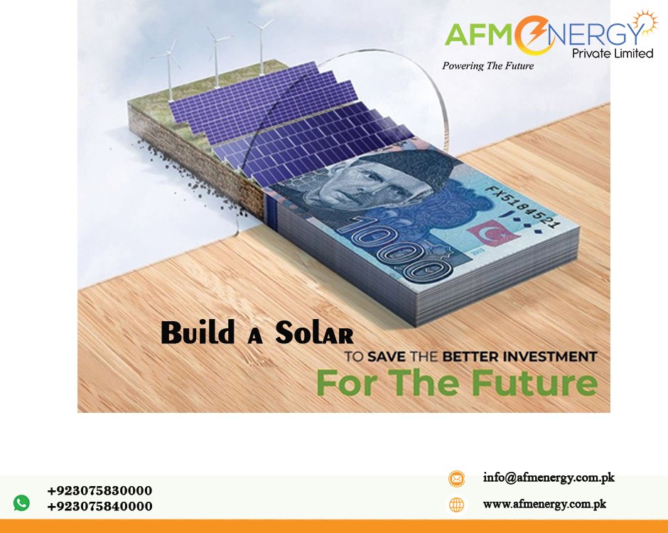 Power Up Your Savings: Harness the Sun, Save Some Funds!...😍
📞 03075840000
📞 03075830000
📩Or Email At: info@afmenergy.com.pk
Website: afmenergy.com.pk

#SolarSavings #SaveMoneyWithSolar #SolarEnergySavings #MoneySavingTips #SolarPower #RenewableEnergy #GreenLiving